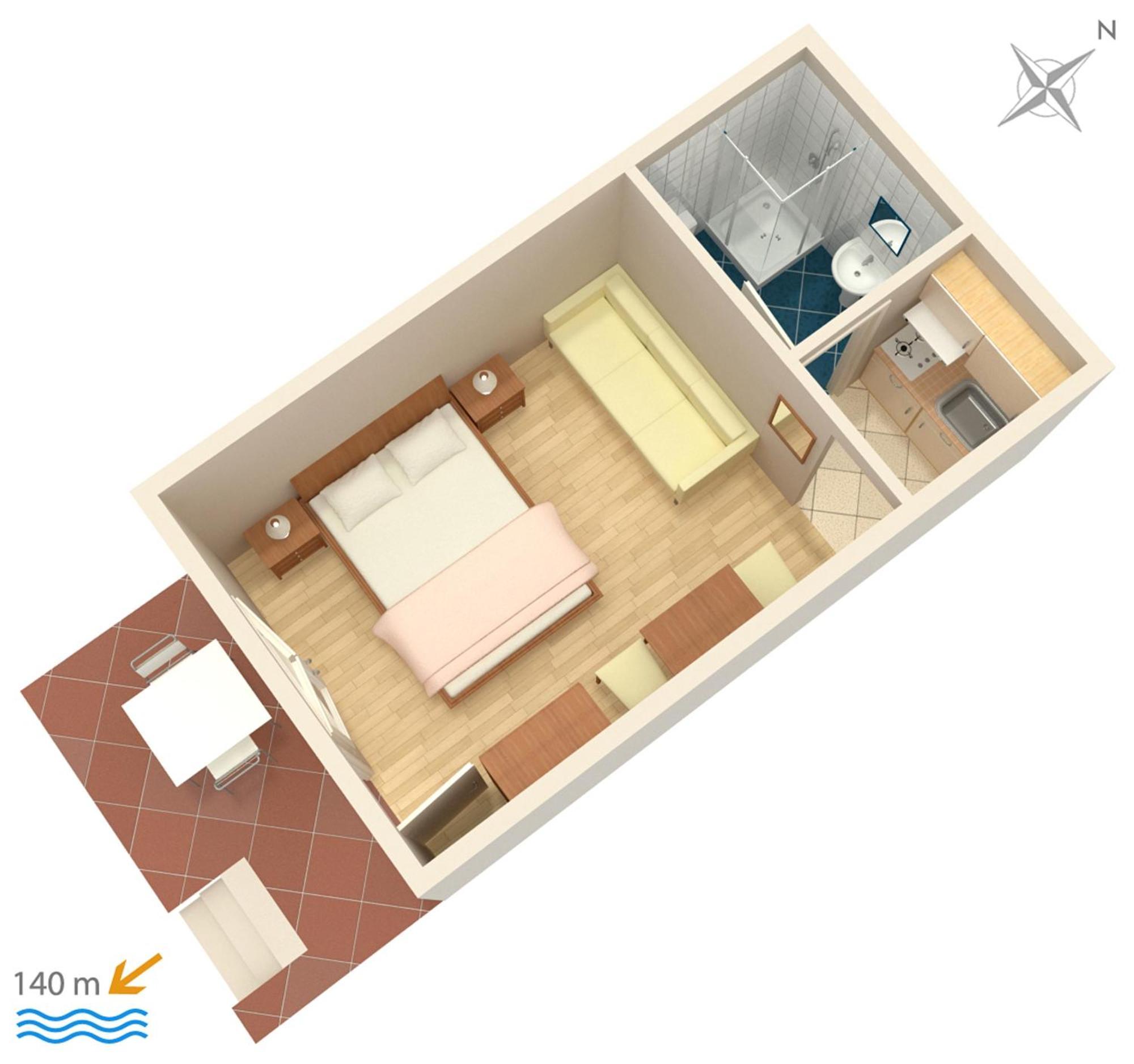 Apartments&rooms by the sea Brela, Makarska - 2752 Exteriör bild