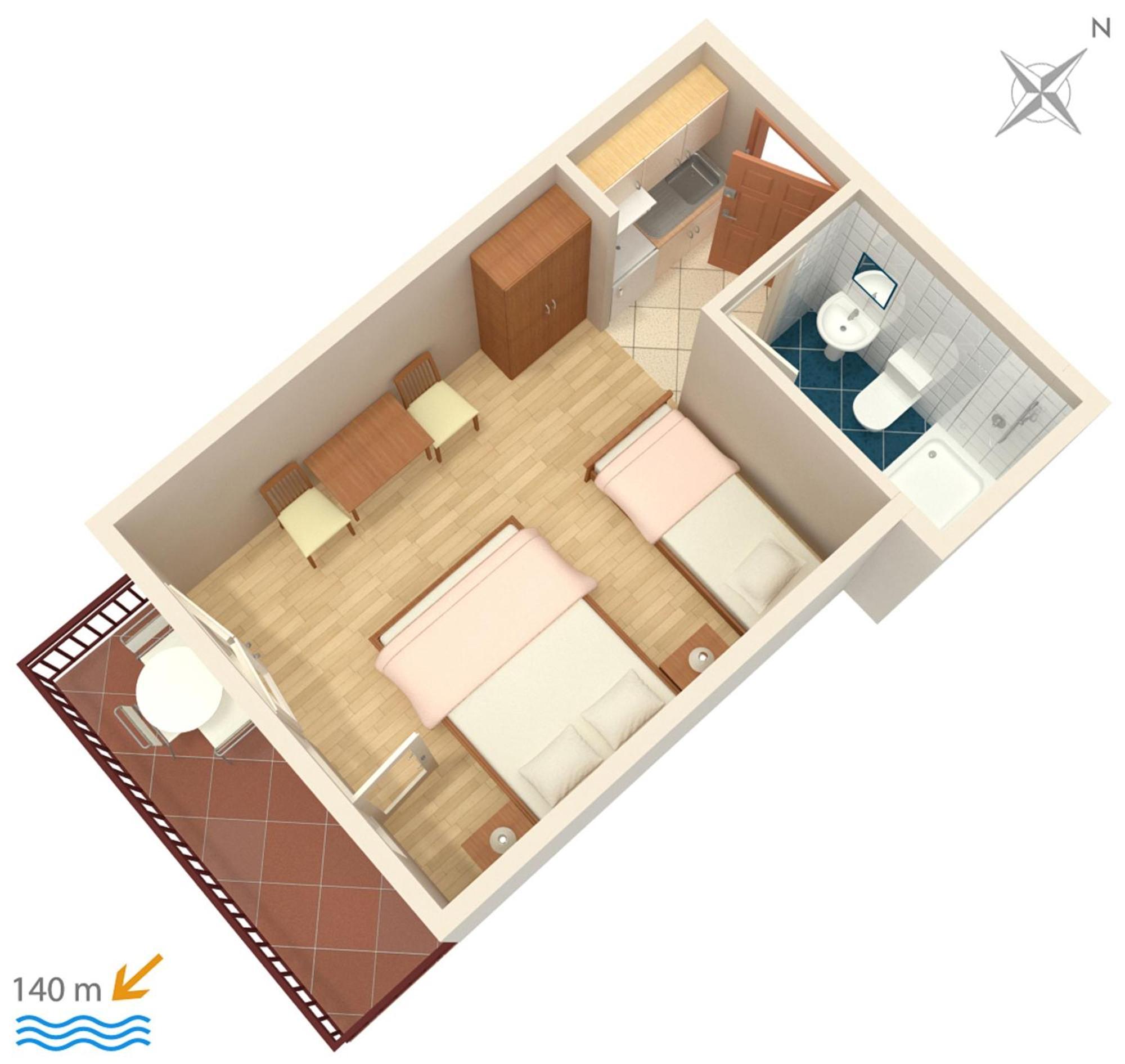 Apartments&rooms by the sea Brela, Makarska - 2752 Exteriör bild